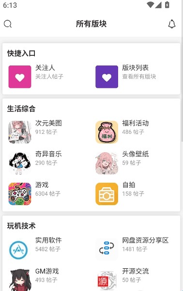 鹿谷社区官方所有版块界面
